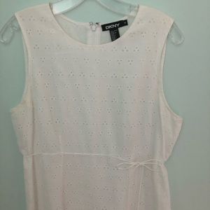 White Eyelet DKNY Summer Dress